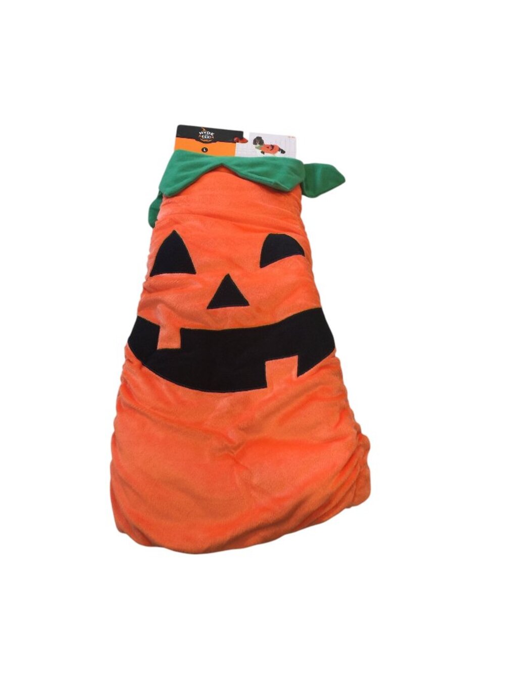 HYDE & EEK! Large Pet Jack O Lantern Plush Dog Costume